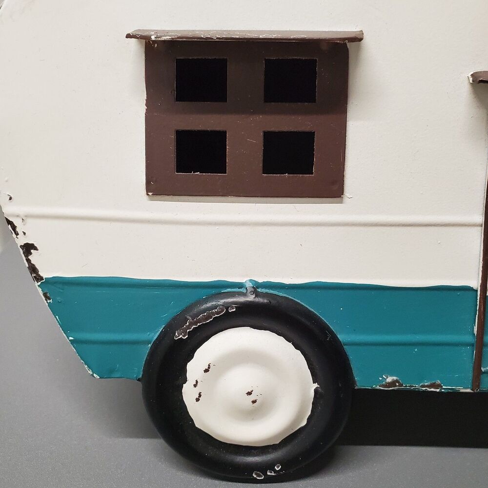 Decorative Metal Birdhouse-Vintage Camper - 0355-S1 - Picture 3 of 8